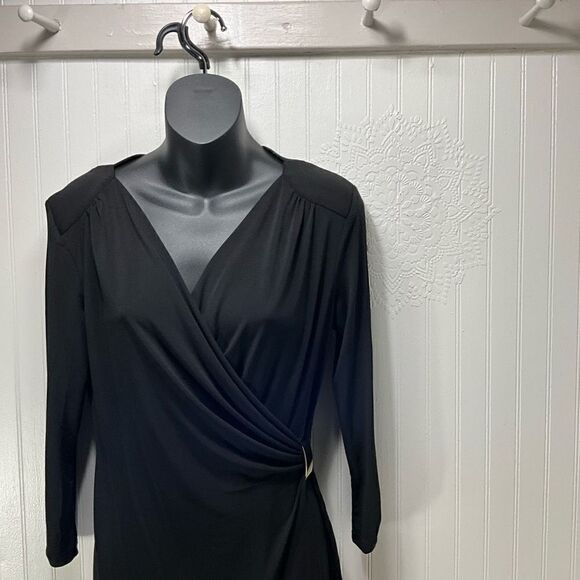 CARMEN MARC VALVO Faux Wrap Dress - Picture 2 of 5